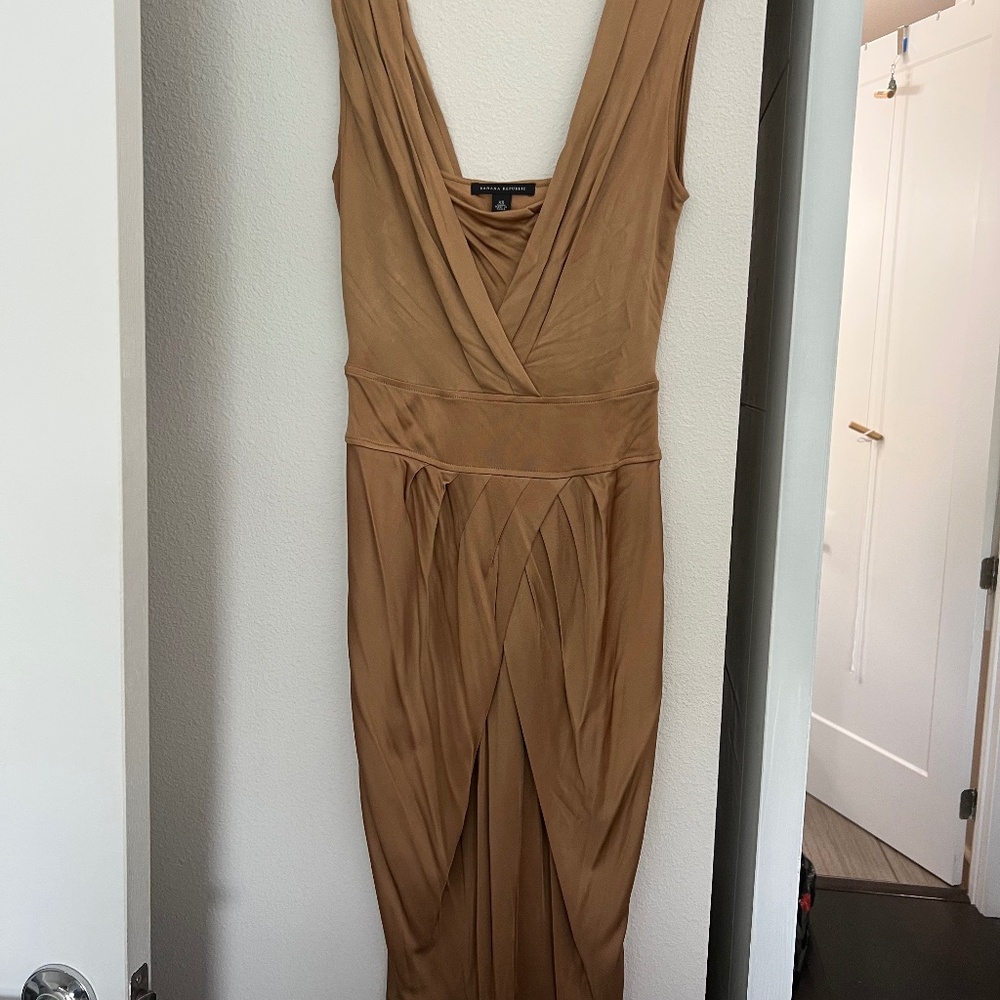 Gold mini cocktail dress